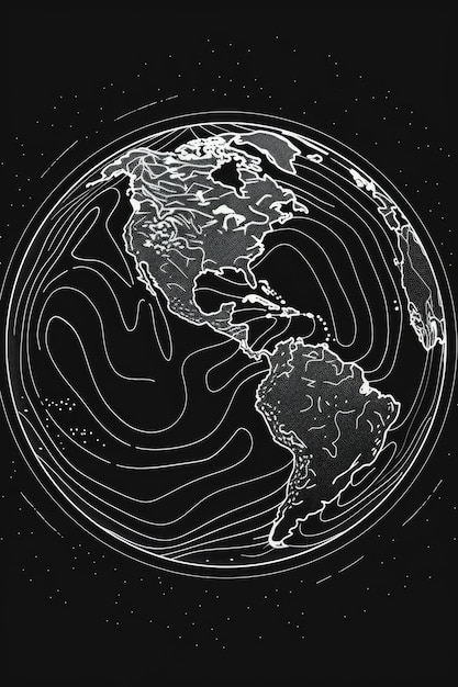 Abstract Earth Representation with Astral Lines