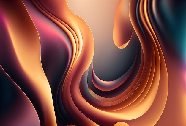 Abstract elegant shapes background, fluid gradient colors