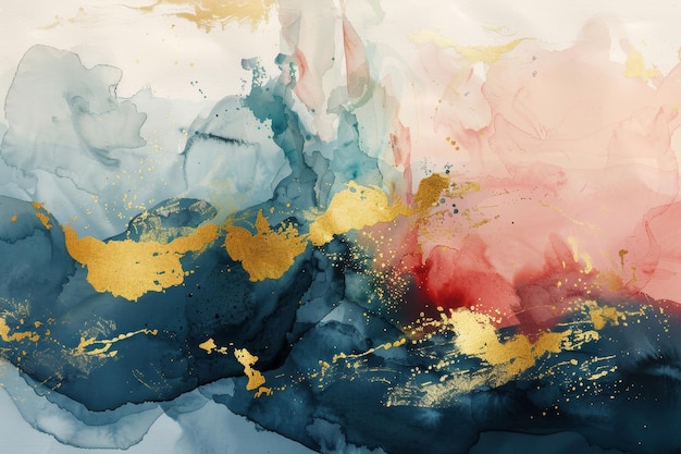 Photo abstract elements on a stylish background with watercolor texture