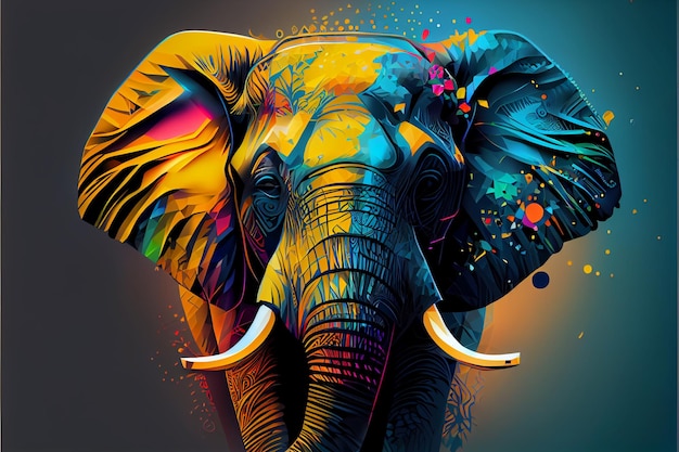 abstract elephant background