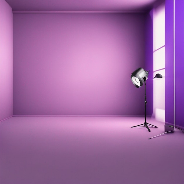 Abstract empty light gradient purple studio background ai generated