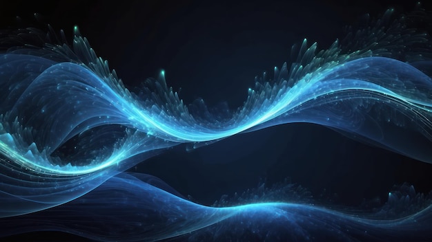 Abstract energy flow background with pulsating waves of light perfect for dynamic designs