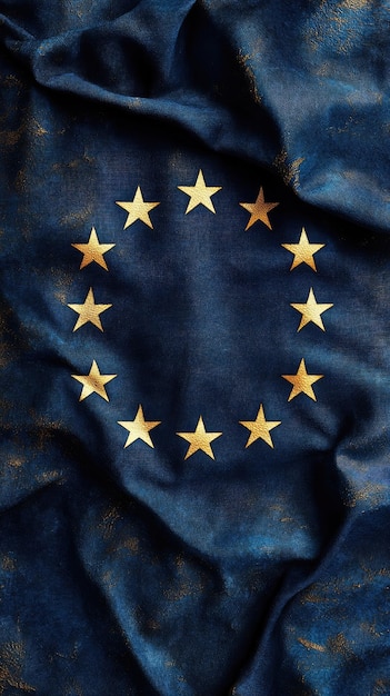 Photo abstract european union flag