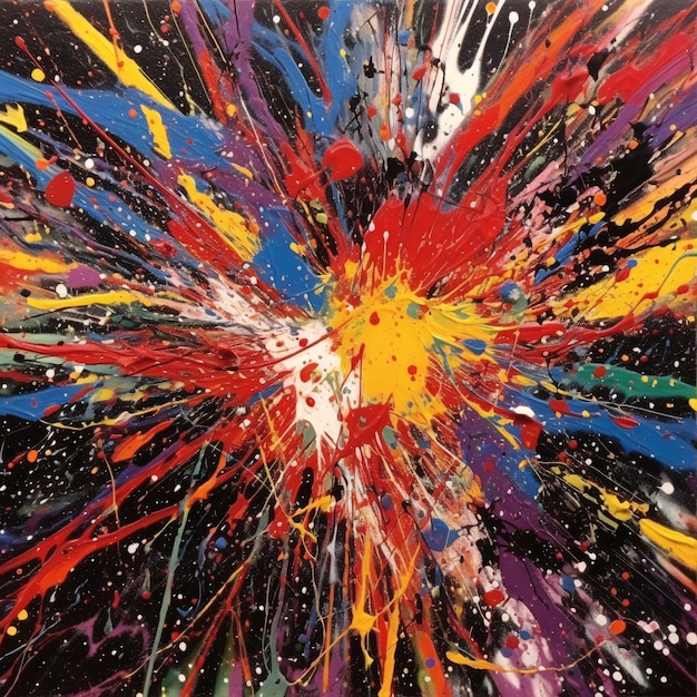 Abstract Explosion of Colors