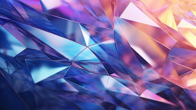 Abstract Faceted Geometrical Render