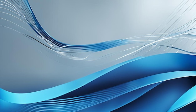 Abstract falling lines blue background