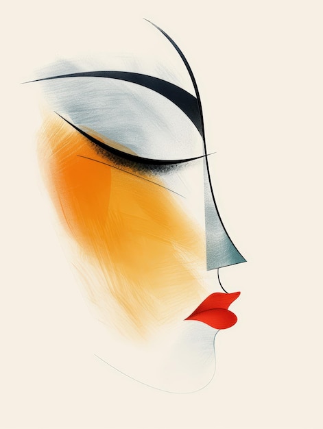 Photo abstract female face