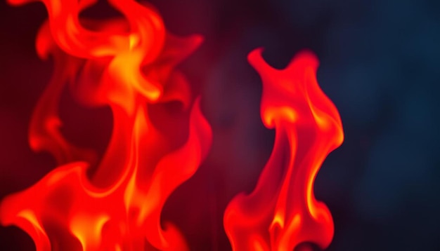 Photo abstract fiery waves background