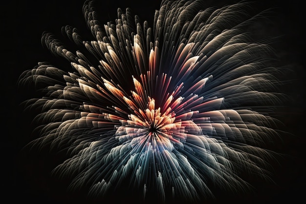 Abstract firework image used as a background texture