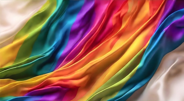 Abstract flag on silk background