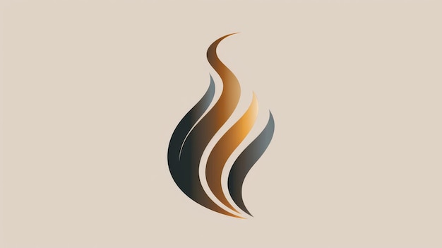 Abstract Flame Design Simple Elegant Logo