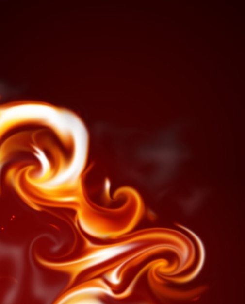 Abstract flame frame - elegant background