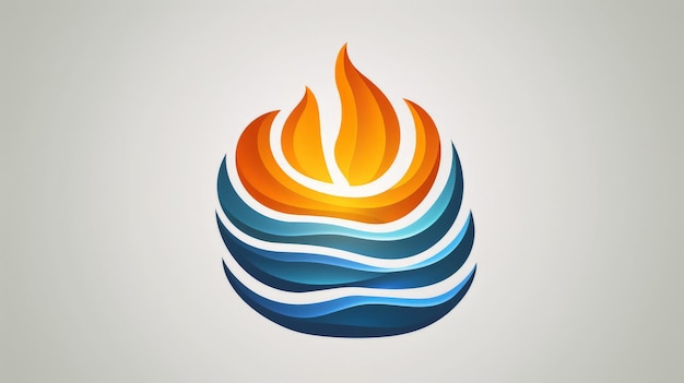 Abstract Flame and Water Design