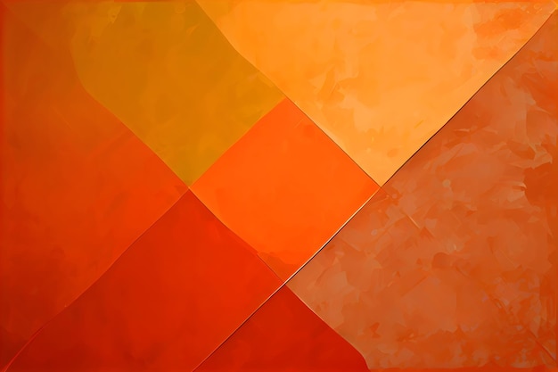 Abstract flat orange geometric background neural network generated art