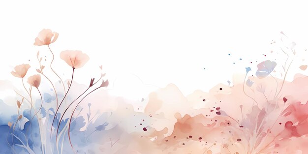 Abstract floral background with pastel colors Generative AI illustrations