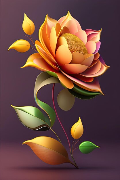 Abstract Floral Design