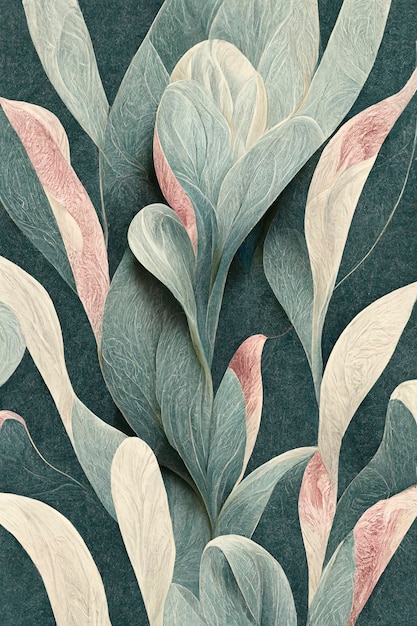 Abstract floral pattern for background or wallpaper