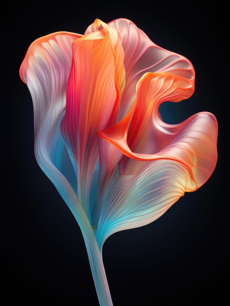 Abstract flower bud