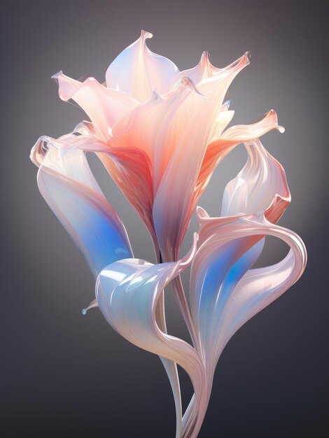 Abstract flower bud