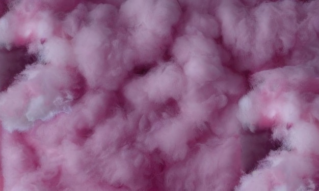 Abstract fluffy soft hue delicious candyfloss texture pink cotton wool backdrop Generative Ai