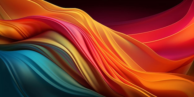 Abstract fluid 3d render holographic iridescent neon curved wave in motion against light background Gradient design element for banners backgrounds wallpapers and covers