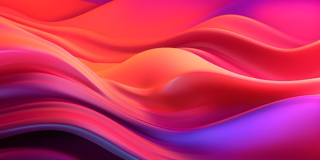 Abstract fluid 3d render holographic iridescent neon curved wave in motion dark background Design element with gradient for wallpapers covers backgrounds and banners