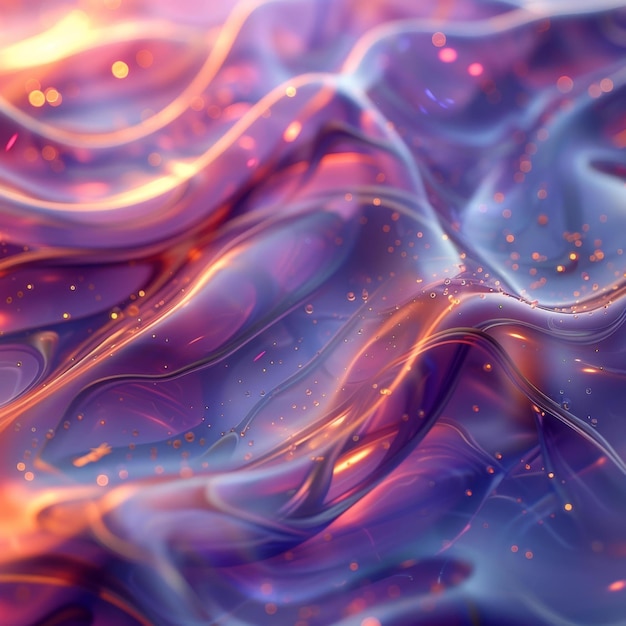 Abstract Fluid Art Dynamic Colors Wavy Textures