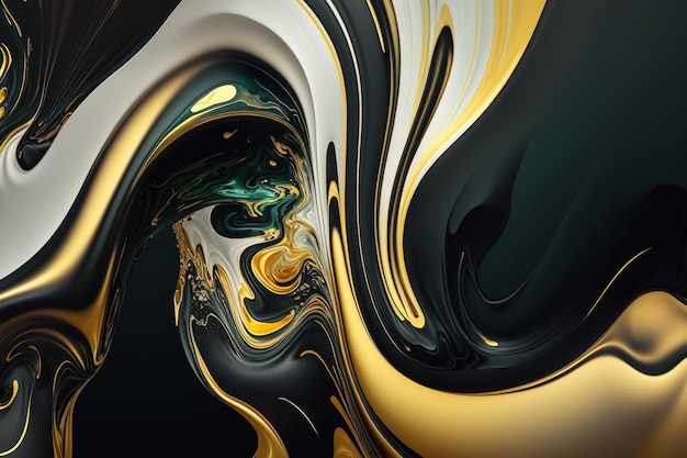 Abstract fluid art luxury background