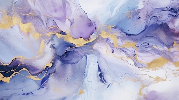 Abstract fluid art painting colorful pastel color Generative AI