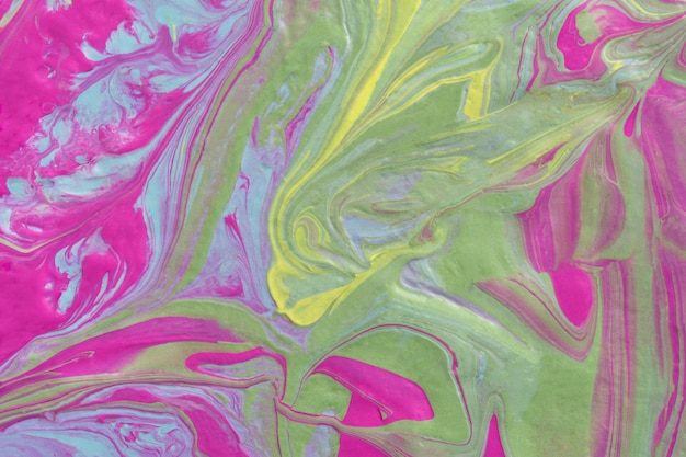 Abstract fluid art texture A multicolored pictorial fragment of a painting