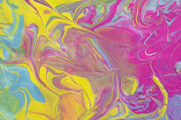 Abstract fluid art texture A multicolored pictorial fragment of a painting