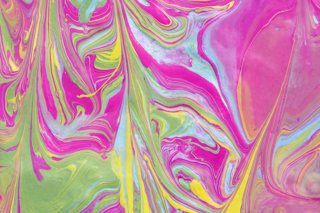 Abstract fluid art texture A multicolored pictorial fragment of a painting