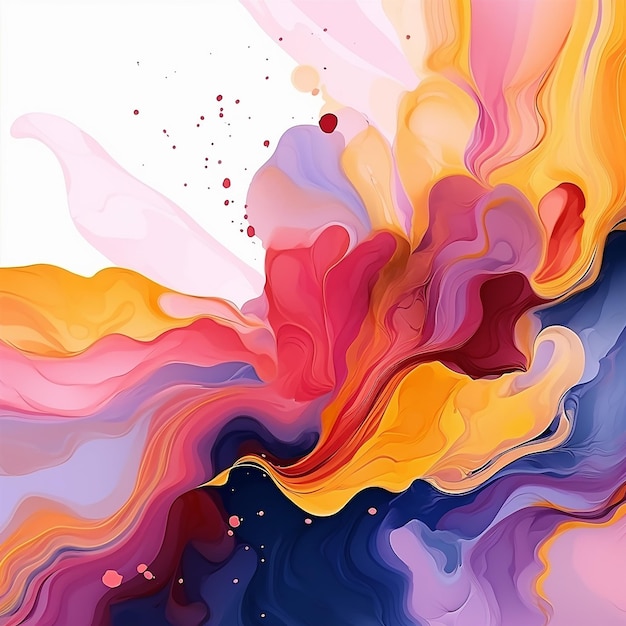 Abstract fluid art wallpaper with watercolor alcohol Generative AI