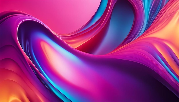 Abstract fluid background with colorful gradient