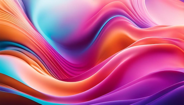 Abstract fluid background with colorful gradient