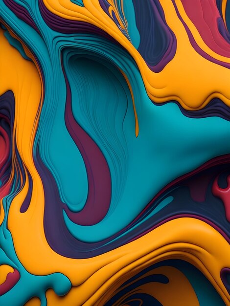 Abstract fluid paint texture