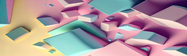 Abstract fluid wave in motion colorful background render with pastel tones wallpaper texture Generative AI