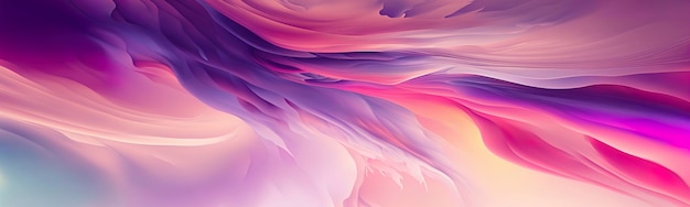 Abstract fluid wave in motion colorful background render with pastel tones wallpaper texture Generative AI