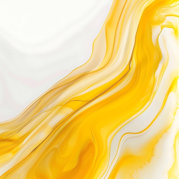 abstract fluid yellow ring on black background gradient and grainy