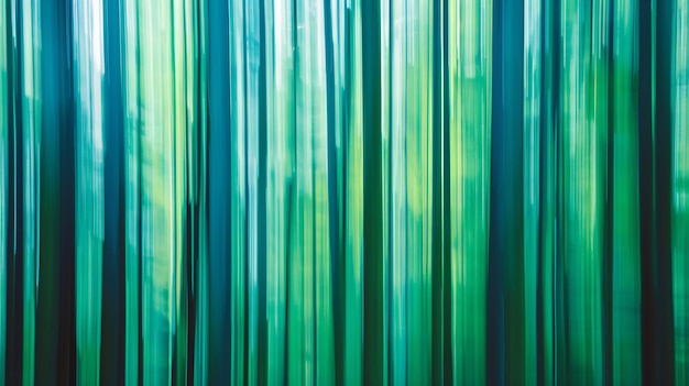 Photo abstract forest of vertical lines in varying shades of green and blue