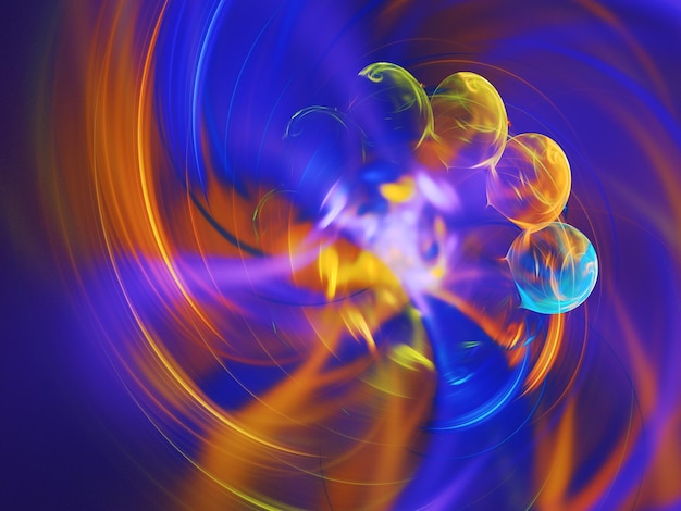 Photo abstract fractal background