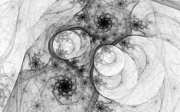 Abstract fractal patterns and shapes Beautiful abstract background Solored wavesspirals lines and circles Infinite universe