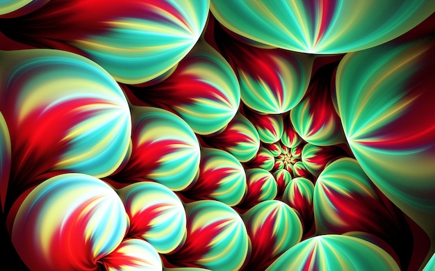 Abstract fractal patterns and shapes Mysterious psychedelic relaxation patternDynamic flowing