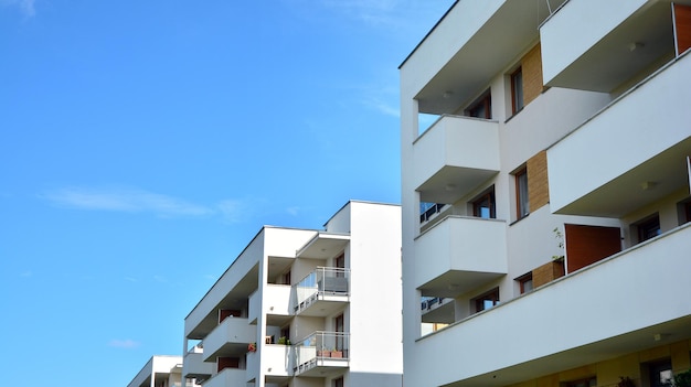 Abstract fragment of contemporary architecture Residential area