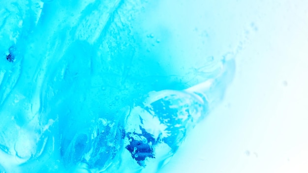 Abstract fresh cold winter blue and white background. Frozen Water, Liquid Ice