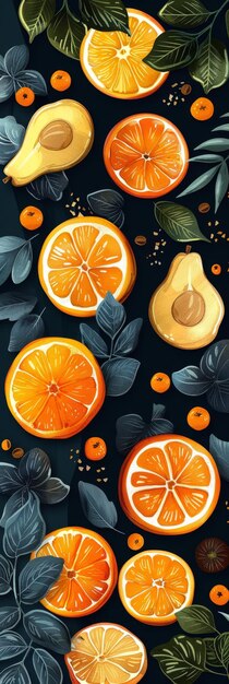 Abstract Fruit Background