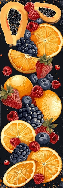 Abstract Fruit Background