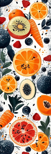 Abstract Fruit Background