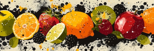 Abstract Fruit Background