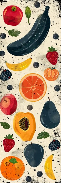 Abstract Fruit Pattern